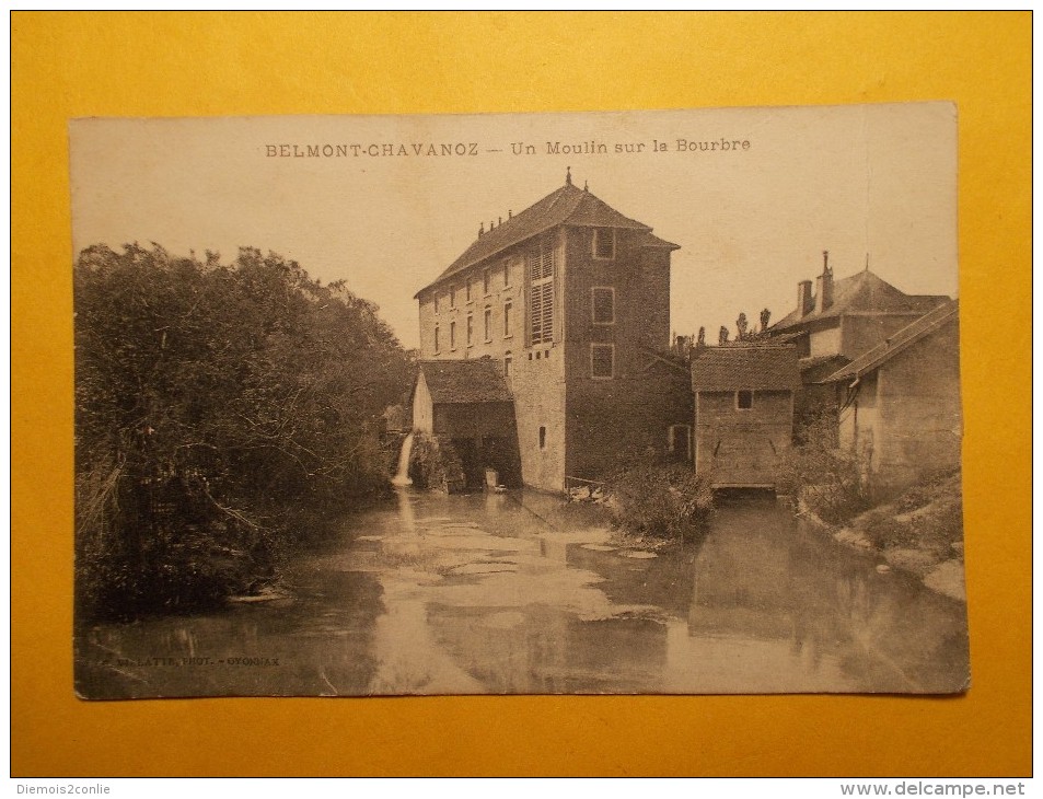 Carte Postale - BELMONT CHAVANOZ (38) - Un Moulin Sur La Bourbre (49/30A) - Other & Unclassified