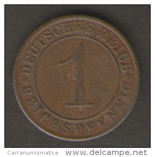 GERMANIA 1 REICHSPFENNIG 1924 - 1 Rentenpfennig & 1 Reichspfennig