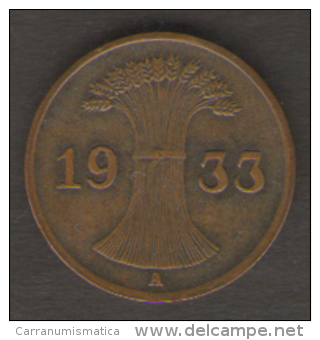 GERMANIA 1 REICHSPFENNIG 1933 - 1 Rentenpfennig & 1 Reichspfennig