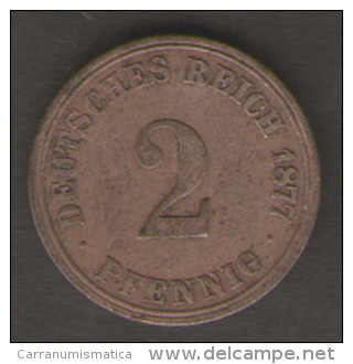 GERMANIA 2 PFENNIG 1877 - 2 Pfennig