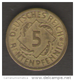 GERMANIA 5 RENTENPFENNIG 1924 - 5 Rentenpfennig & 5 Reichspfennig