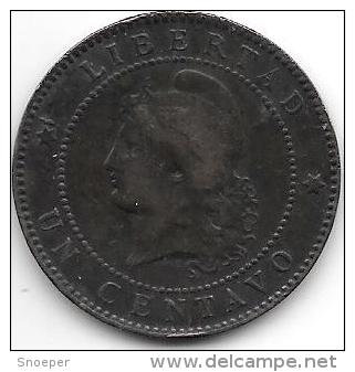 *argentina 1 Centavos 1884  Km 32  Fr+ - Argentine