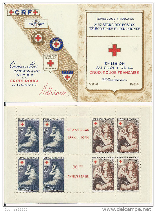 France Carnet Croix Rouge 1954 Neuf** - Rotes Kreuz