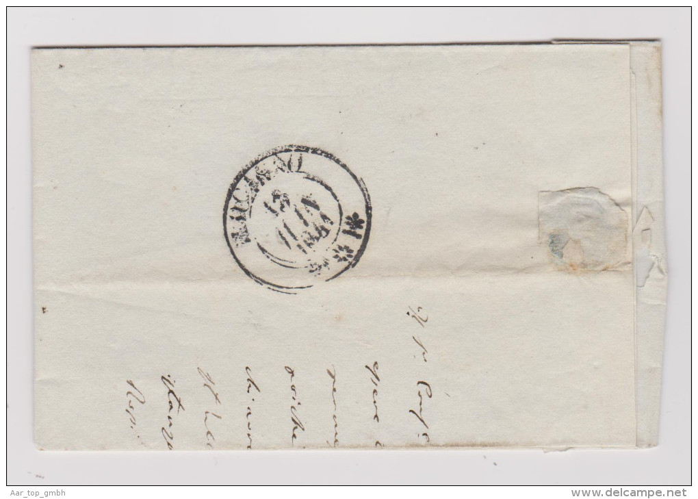 Heimat TI Magadino 1841-06-12 Langstempel Brief Nach Locarno - 1843-1852 Kantonalmarken Und Bundesmarken