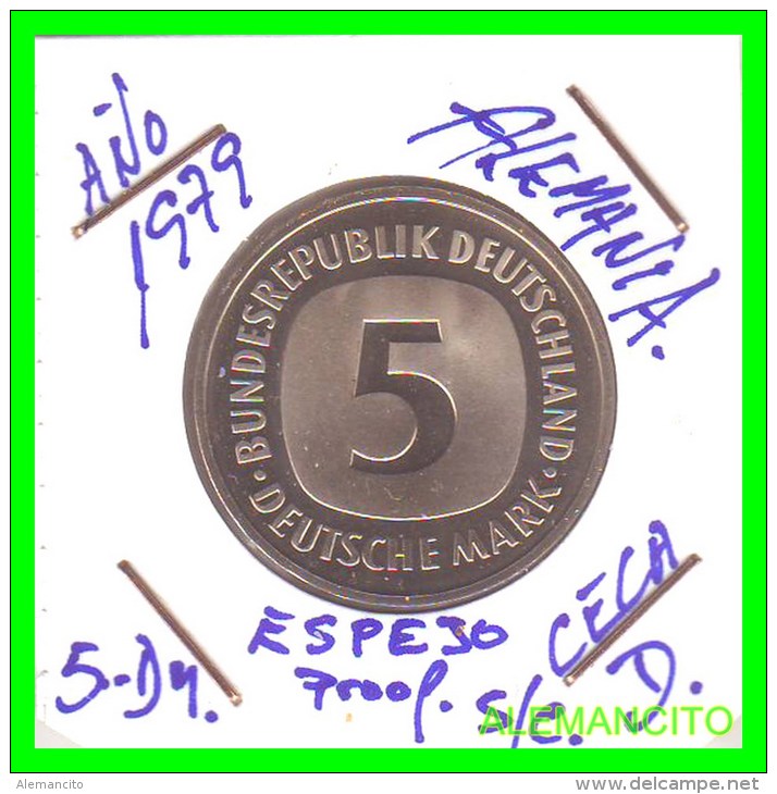 ALEMANIA FEDERAL  MONEDA DE 5 DM  1975-2001 - 5 Marcos