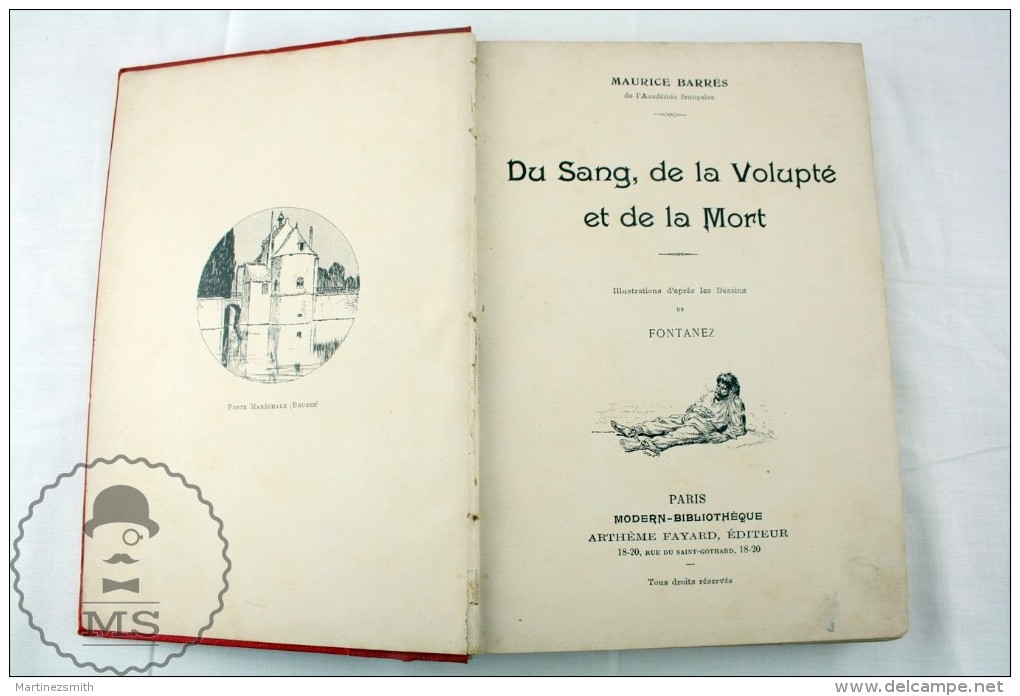 French Old Book - Du Sang, De La Volupté Et De La Mort - By Maurice Barres - Otros & Sin Clasificación