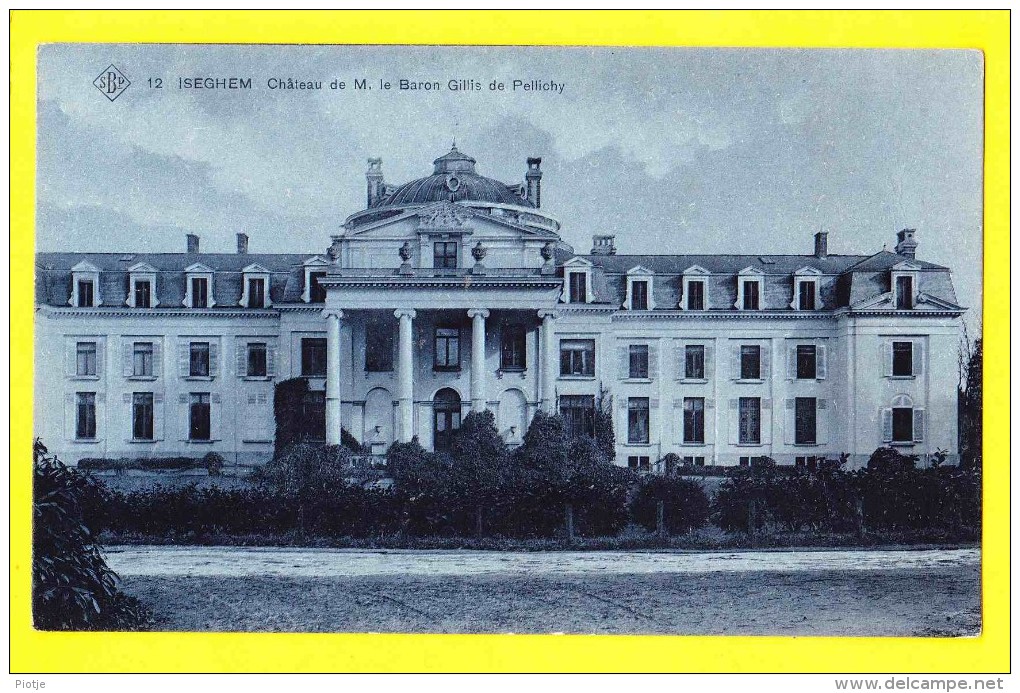 * Izegem - Iseghem (Roeselare) * (SBP, Nr 12) Chateau De M. Le Baron Gillis De Pellichy, Kasteel, TOP CPA, Rare - Izegem