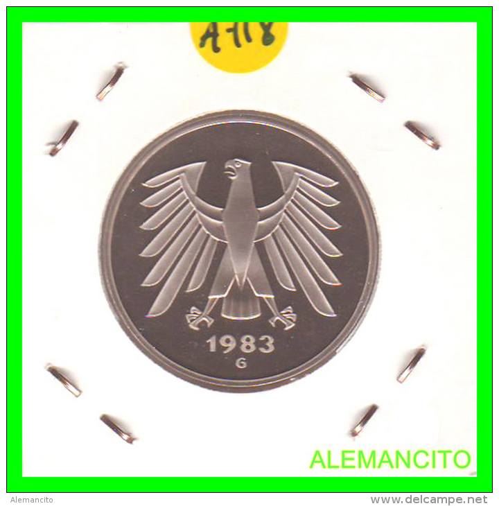 ALEMANIA FEDERAL  MONEDA DE 5 DM  1975-2001 - 5 Marcos