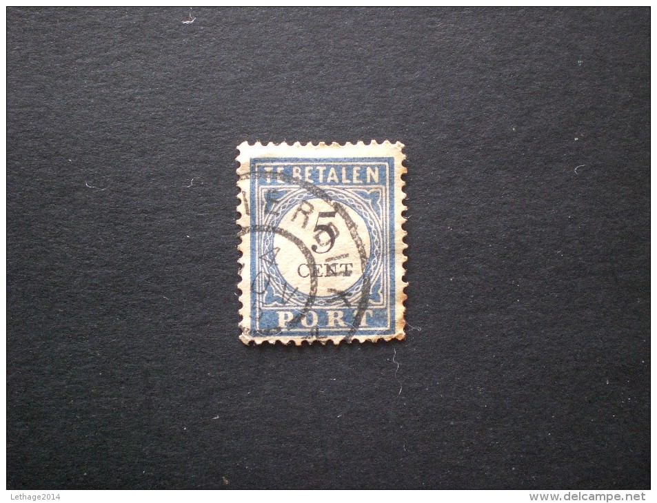 STAMPS PAESI BASSI TASSE 1881 5 CENT BLUE  III TIPO - Impuestos