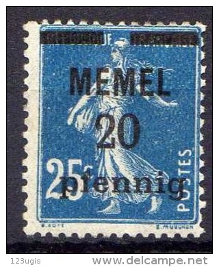 Memel 1920 Mi 20 * [010216XIV] - Memelgebiet 1923