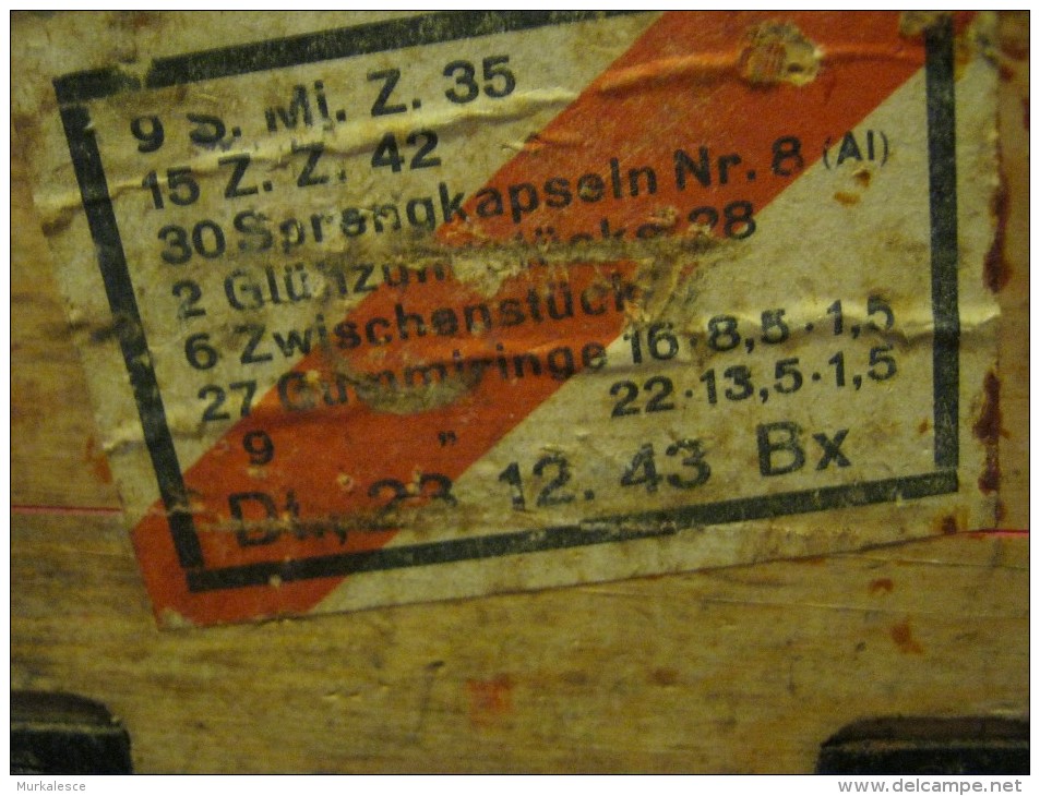 DEUTSCHE  Holzkisten   Für Munition    19 X 16 X 14 CM - 1939-45