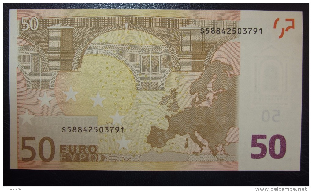 50 EURO J085G2 DRAGHI Serie S Italy Italia Perfect UNC - 50 Euro