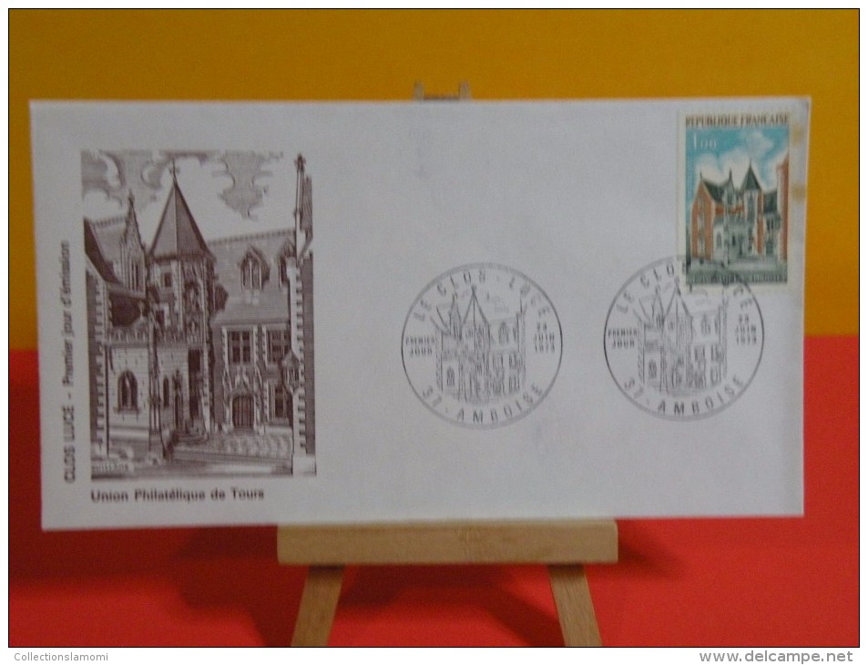 FDC- Le Clos Lucé à Amboise - 37 Amboise - 23.6.1973 - 1er Jour, - 1970-1979