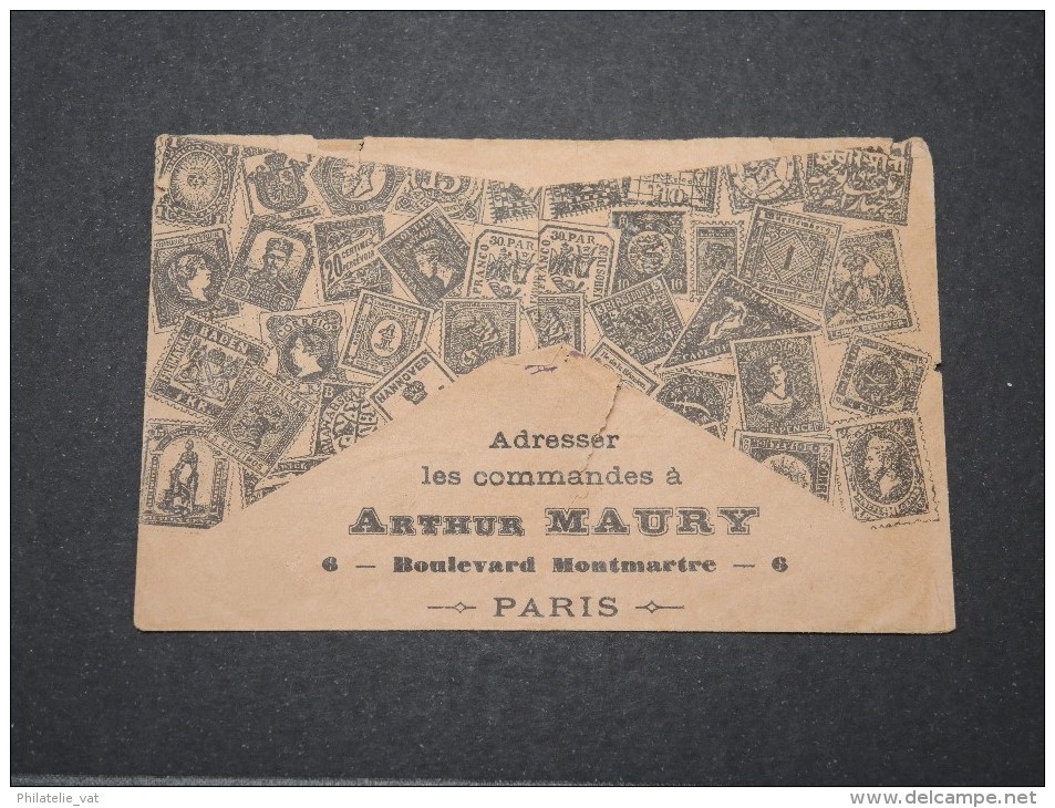 FRANCE - Petite Env Publicitaire MAURY De Vente De Paquets De Timbres Avec Vignette - Pas Courant - A Voir - P 16112 - Other & Unclassified