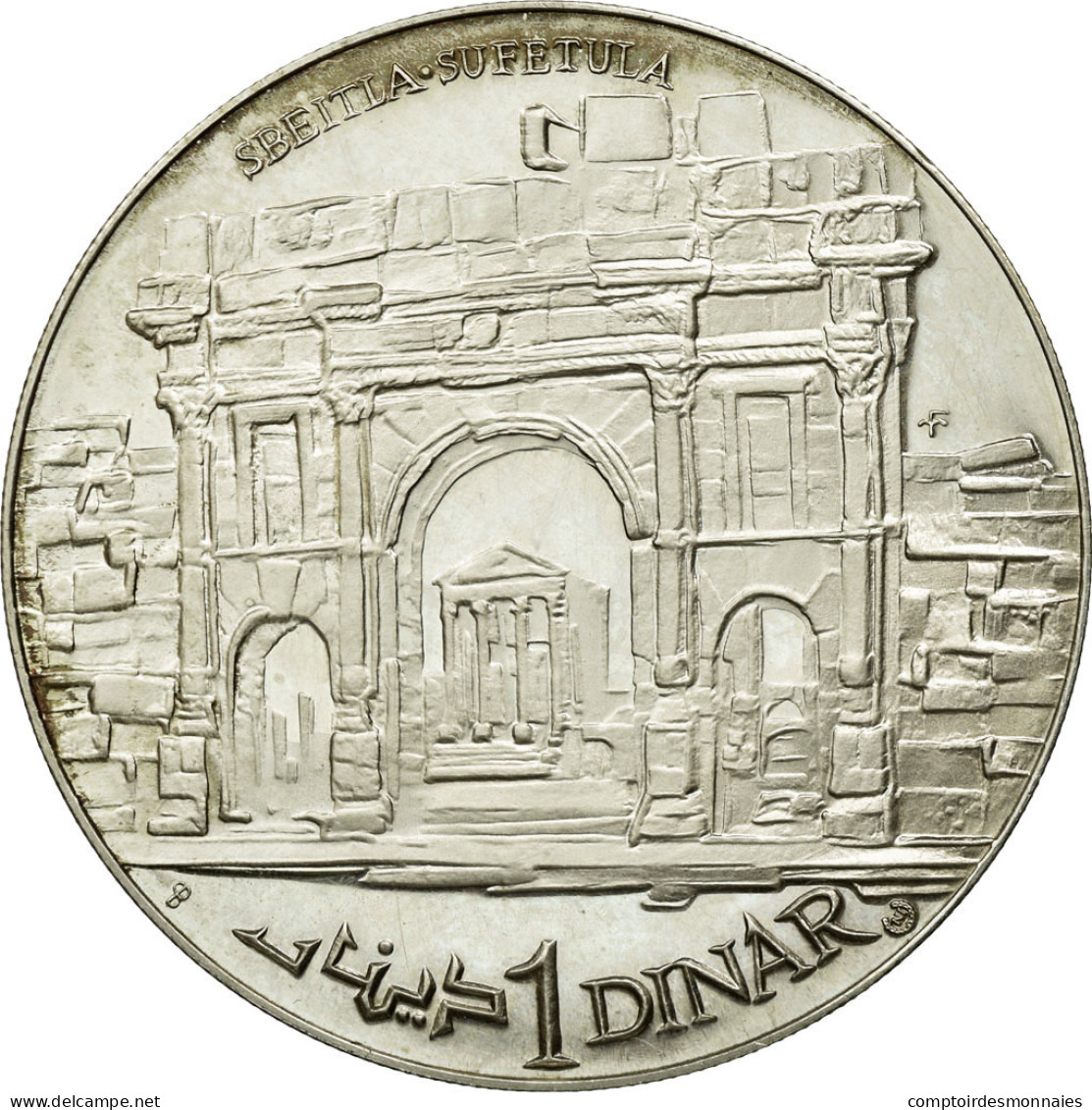 Monnaie, Tunisie, Dinar, 1969, SUP+, Argent, KM:301 - Tunisie