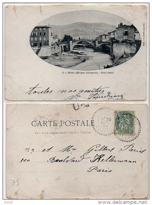 SAINT AFFRIQUE - Pont Vieux  - Cachet Perlé De LASSOUTS   (Indice 5 )   (84116) - Saint Affrique