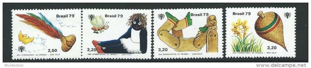 Brazil 1979 International Year Of Child IYC Emblem Toys Celebrations Childhood Stamps MNH Michel 1742-1745 SC 1643-1646 - Other & Unclassified