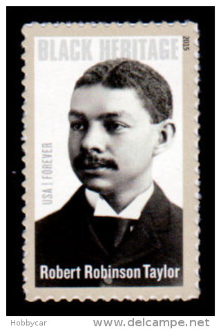 USA, 2015, Scott #4958, Robert Robinson Taylor, Black Heritage #38, MNH, VF - Unused Stamps