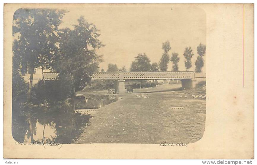 - Departs Div- Ref -DD843 -  Allier - Cosne Sur L Oeil - Carte Photo Pont De L Oeil - - Other & Unclassified