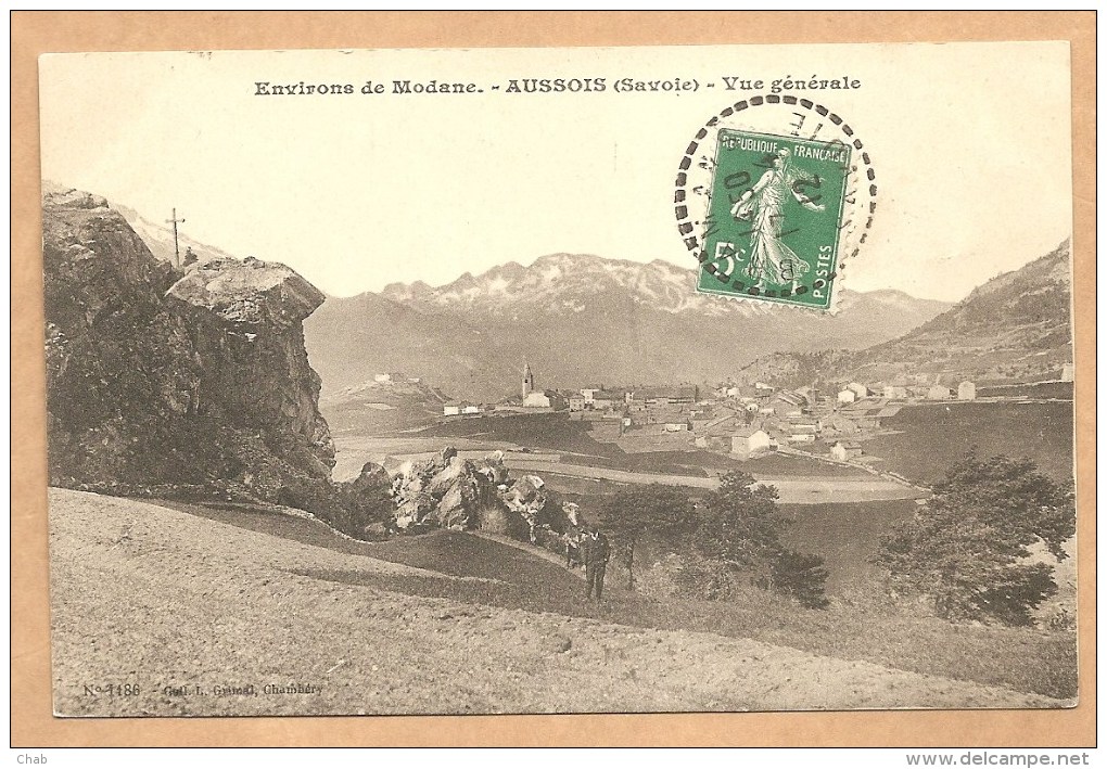 Environ De Modane -  AUSSOIS (Savoie) - Vue Générale -  Voyagée 1912 - Other & Unclassified