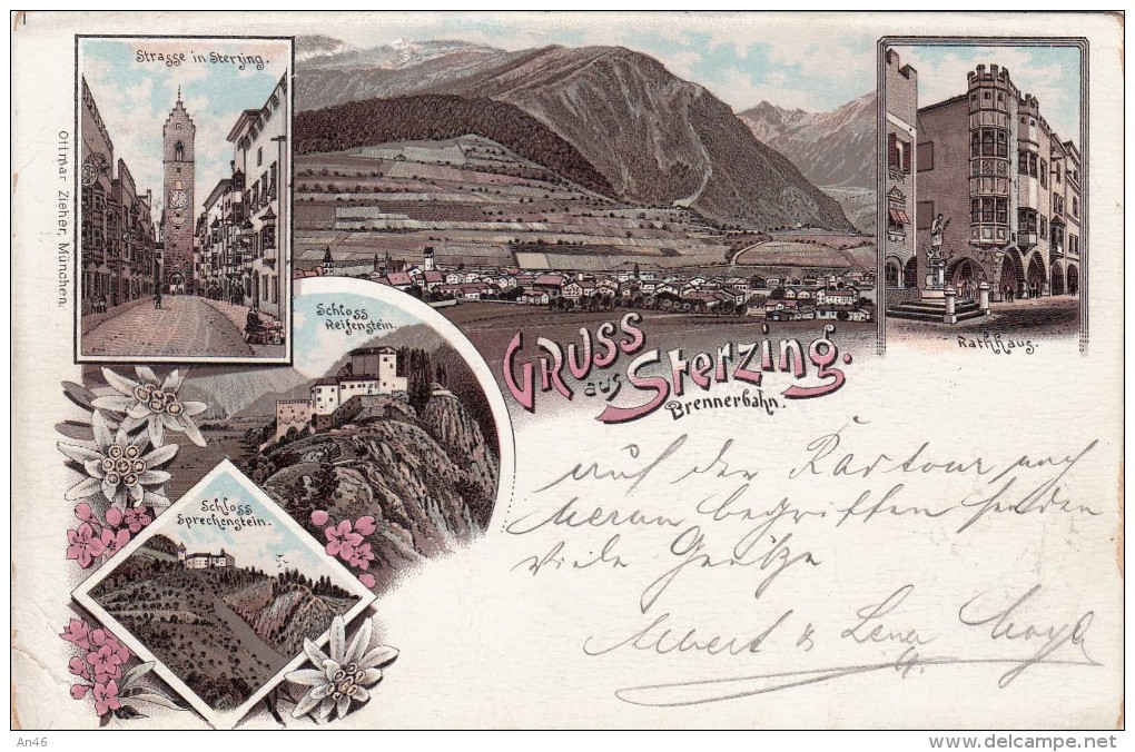 GRUSS Aus STERZING Brennerbahn-VG 26/Aug./1897- 2 SCAN- - Bolzano (Bozen)