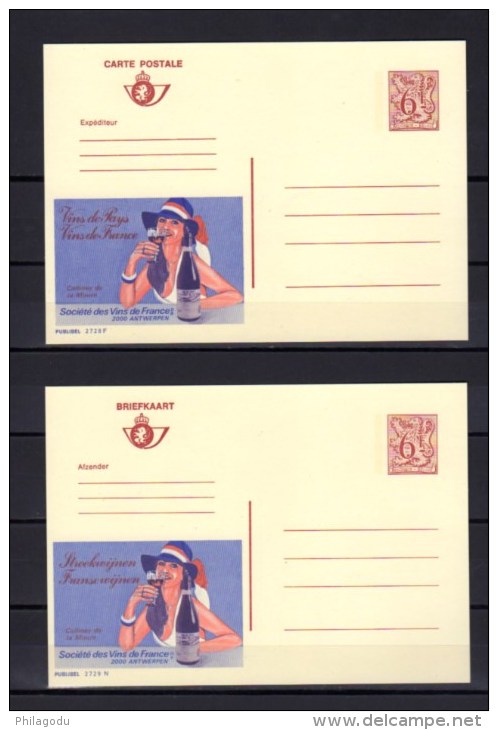 Publibels, Vin Sur Cartes Postales Publicitaires, Série Complète De 14 Cartes, - Publibels