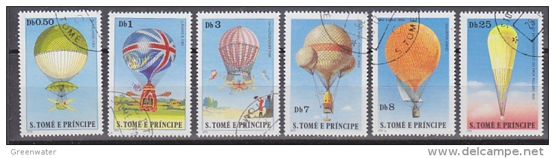 Sao Tome E Principe 1979 Balloons 6v Used (27008) - Luchtballons