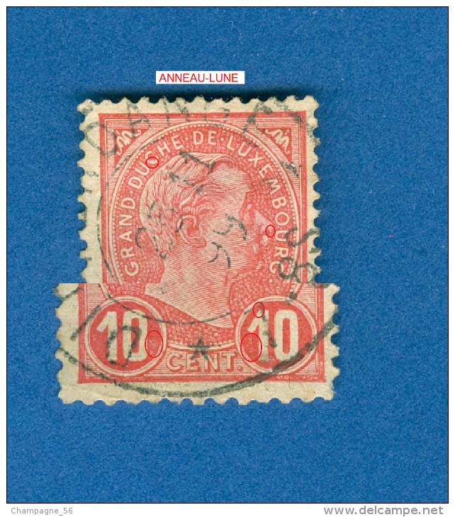 * 1895 N° 73 GRAND DUC ADOLPHE 1 ER DE PROFIL OBLITÉRÉ DOS CHARNIÈRE TB - Variedades & Curiosidades