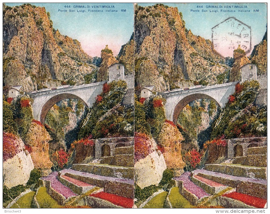 1928 LOT DE 2 CP DE MONTE-CARLO AVEC TIMBRE ITALIEN ET TAXE FRANCAISE / 6582 - Storia Postale