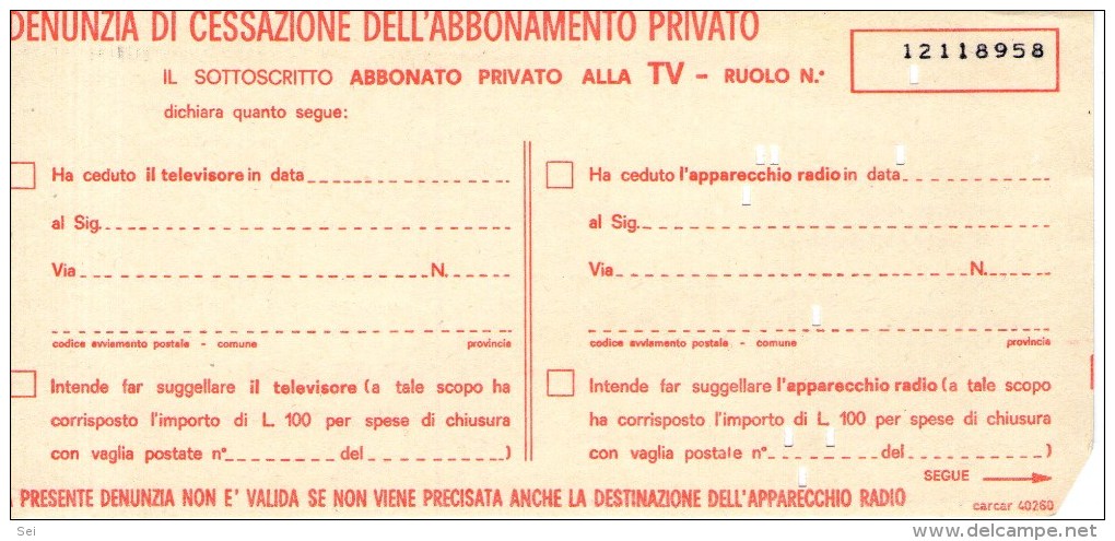 A 3790 - Spettacolo, Televisione, URAR - Serie Televisive