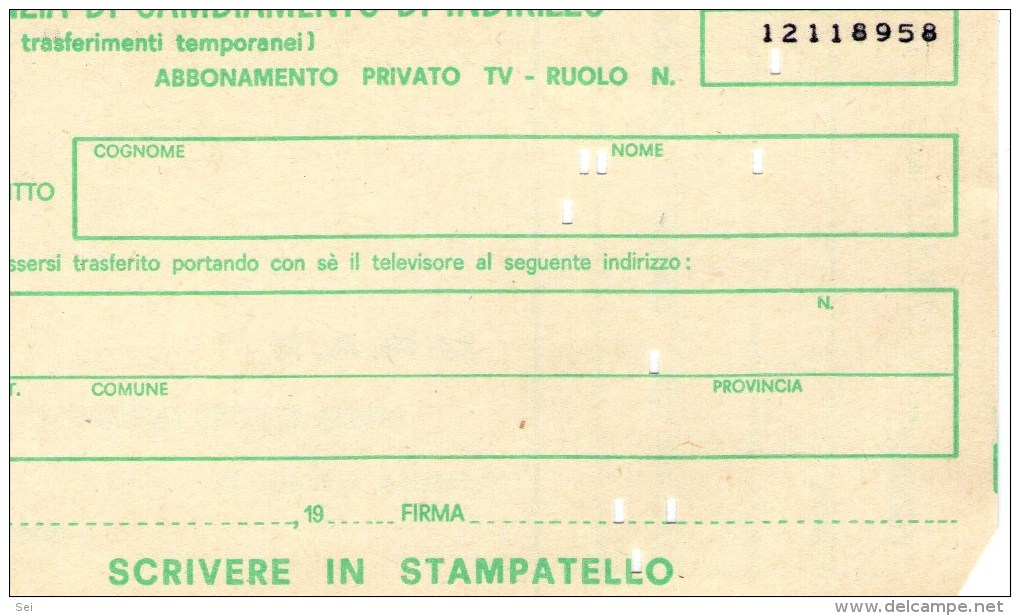 A 3791 - Spettacolo, Televisione, URAR - Serie Televisive