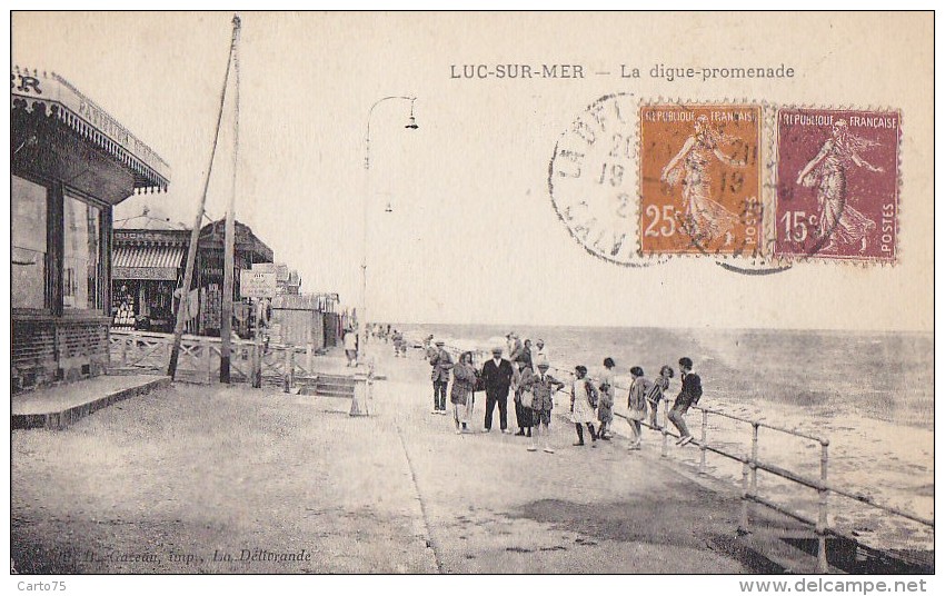 Luc Sur Mer 14 - Patissier-Glacier Digue Promenade - 1929 - Editeur Gazeau - Luc Sur Mer