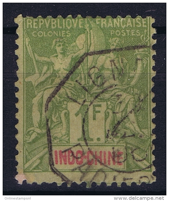 Indochine   Yv Nr 15 Used Cachet LIGNE Ships Cancel - Used Stamps