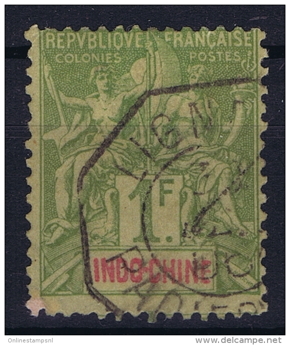 Indochine   Yv Nr 15 Used Cachet LIGNE Ships Cancel - Oblitérés