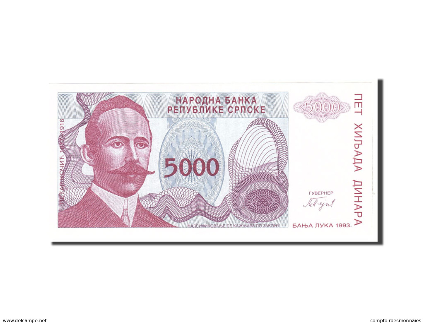 Billet, Bosnia - Herzegovina, 5000 Dinara, 1993, Undated, KM:149a, NEUF - Bosnia And Herzegovina