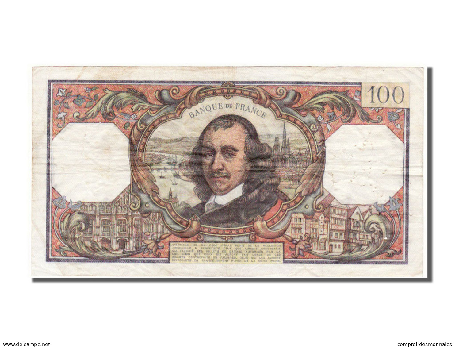 Billet, France, 100 Francs, 100 F 1964-1979 ''Corneille'', 1975, 1975-11-06 - 100 F 1964-1979 ''Corneille''