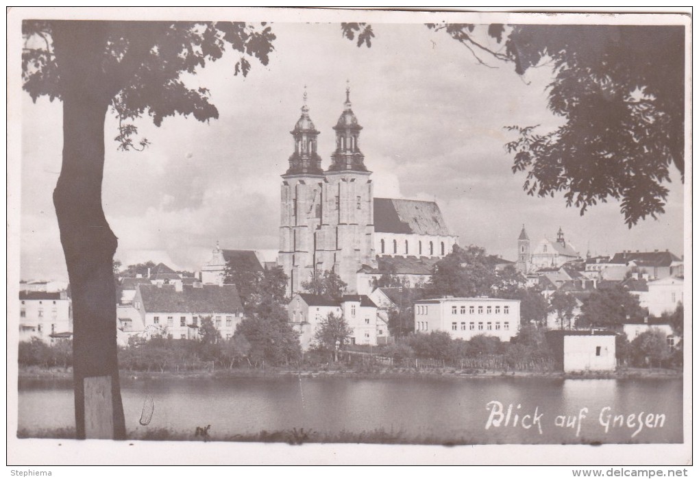 Carte Postale, Blick Auf Gnesen / Gniezno - Posen