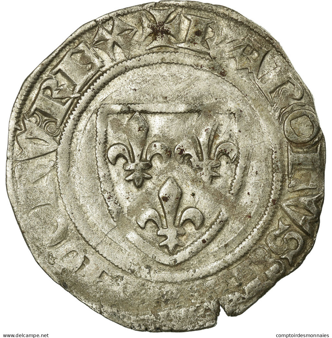 Monnaie, France, Blanc, Limoges, TTB, Billon, Duplessy:377A - 1380-1422 Charles VI The Beloved