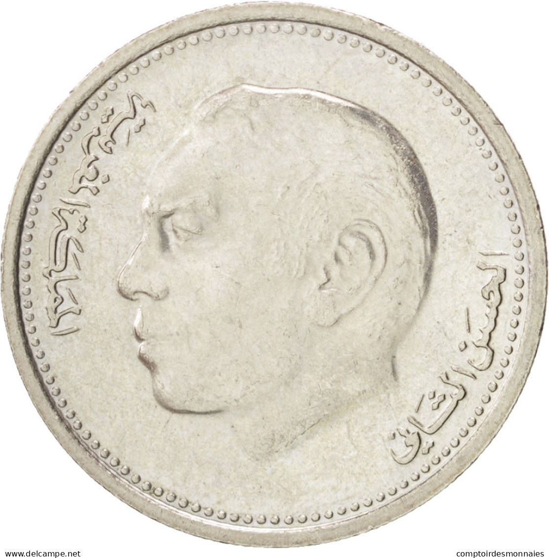 Monnaie, Maroc, Al-Hassan II, 1/2 Dirham, 1987, SPL, Copper-nickel, KM:87 - Marokko