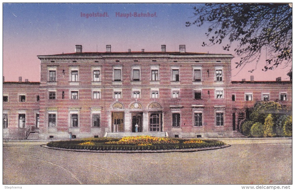 Carte Postale, Hauptbahnhof / Gare Principale, Ingolstadt - Ingolstadt