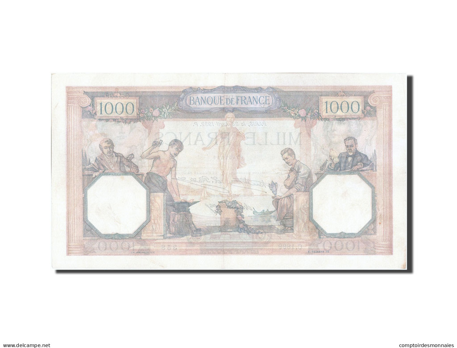 Billet, France, 1000 Francs, 1 000 F 1927-1940 ''Cérès Et Mercure'', 1932 - 1 000 F 1927-1940 ''Cérès Et Mercure''