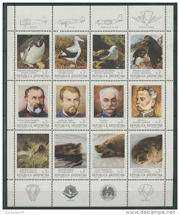 Argentinien 1983 Arktisforschung 1666/77 ZD-Bogen Postfrisch (C22918) - Unused Stamps