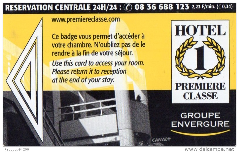 CLE D'HOTEL  HOTEL 1 Premiére Classe - Hotelsleutels