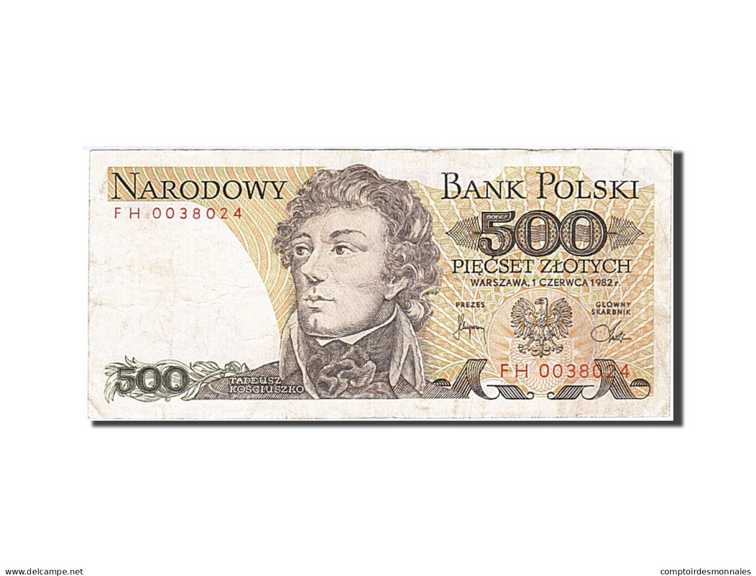 Billet, Pologne, 500 Zlotych, 1982, 1982-06-01, TB+ - Pologne