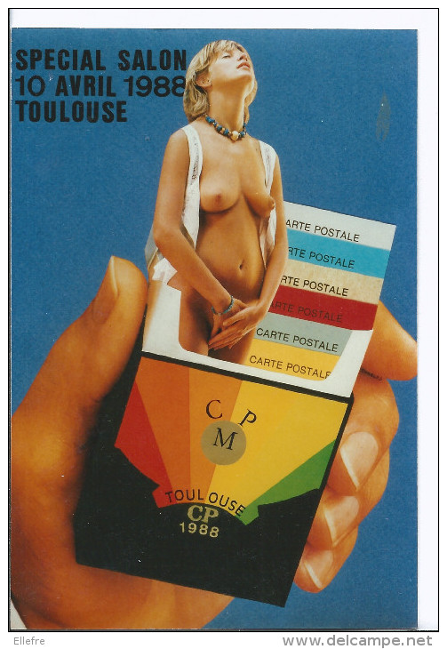 Toulouse - Salon Du 10 Avril 1988 - Nu Féminin Paquet De Cigarette - Tirage 11/40 Création Charles - Bourses & Salons De Collections