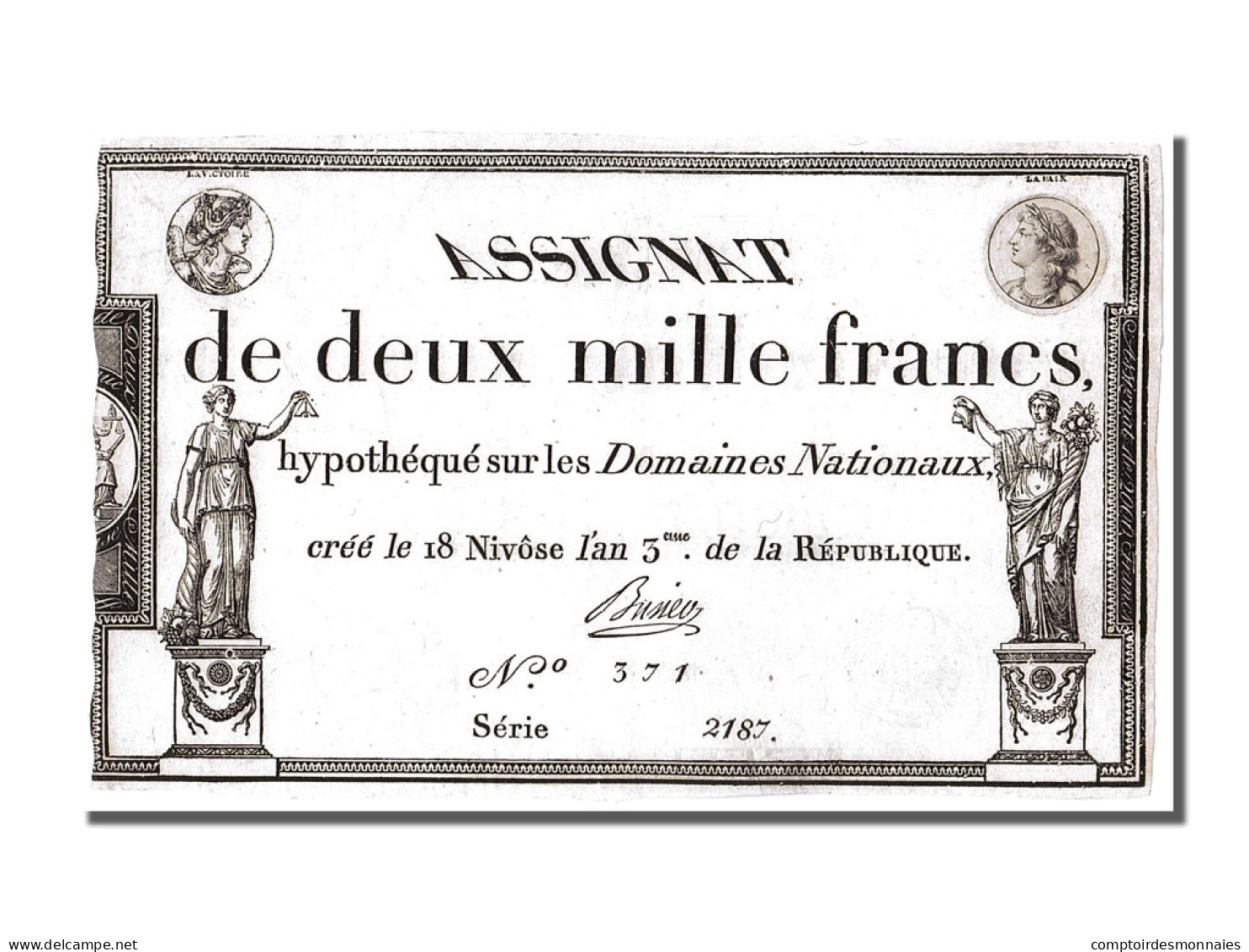 Billet, France, 2000 Francs, 1795, Busier, SUP, KM:A81, Lafaurie:176 - Assignate