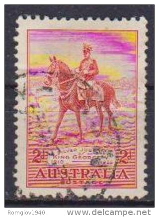 AUSTRALIA  1935 GIUBILEO DI RE GIORGIO V YVERT. 139 USATO VF - Used Stamps