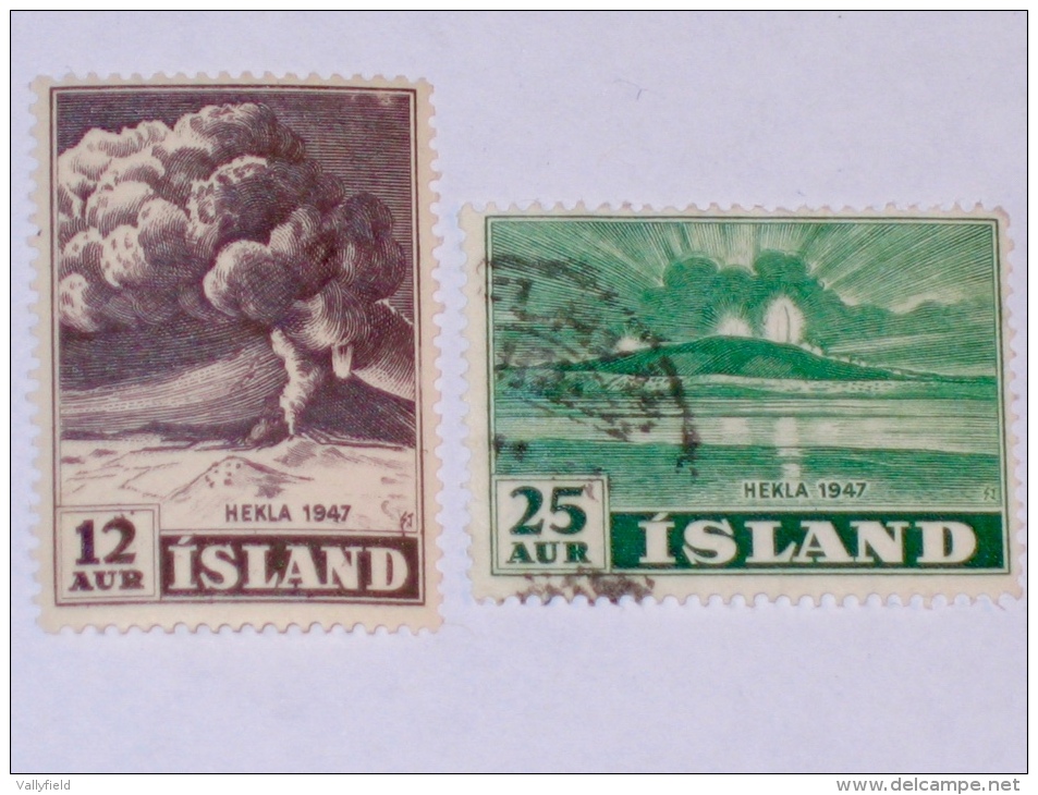 ISLAND / ISLANDE  1948 , SCOTT # 246,7 - Usati