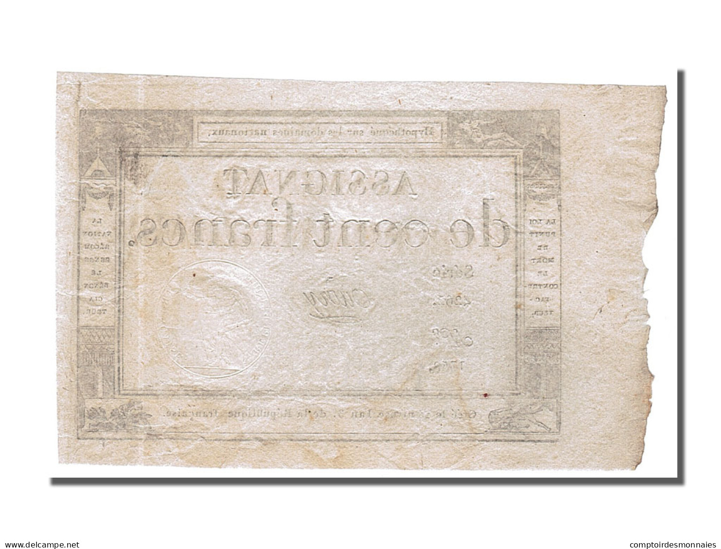Billet, France, 100 Francs, 1795, Oudry, SPL, KM:A78, Lafaurie:173 - Assignate