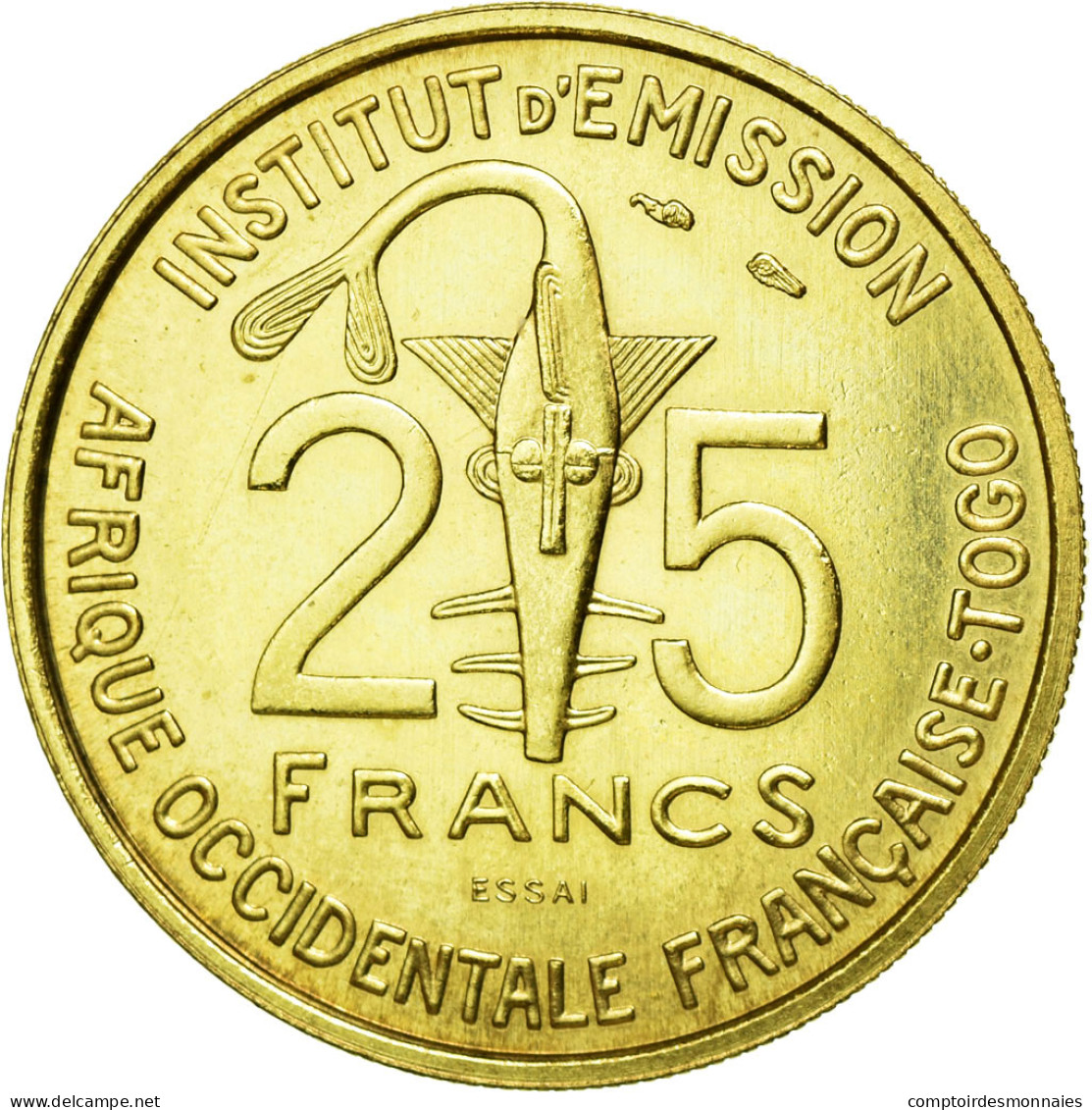 Monnaie, French West Africa, 25 Francs, 1957, FDC, Aluminum-Bronze, KM:E7 - Togo